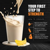 8 - AS-IT-IS Nutrition ATOM Beginners Whey Protein,  2.2 lb  Caramelized Banana 