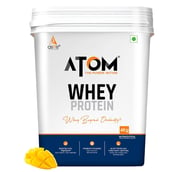 1 - AS-IT-IS Nutrition ATOM Whey Protein with Enzymes, 8.8 lb Mango Fusion