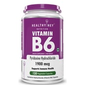 1 - HealthyHey Nutrition Vitamin B6,  Unflavoured  120 veggie capsule(s) 
