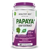 1 - HealthyHey Nutrition Papaya Leaf Extract, 60 veggie capsule(s)