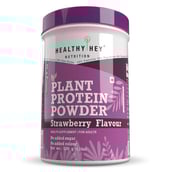 1 - HealthyHey Nutrition Plant Protein Powder, 1.1 lb Strawberry