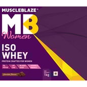 front - MuscleBlaze Women Iso-Whey, 2.2 lb Chocolate
