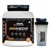 1 - Nutrela Sports Patanjali Isoveda Whey Protein Isolate, 4.4 lb Chocolate Irish with Shaker