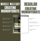 5 - Muscle Military Micronised Creatine Monohydrate,  Mixed Berries  0.59 lb 