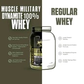 5 - Muscle Military Dynamite 100% Whey Protein Blend,  2.2 lb  Fruity Pebbles 