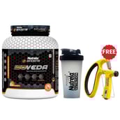 Nutrela Sports Patanjali Isoveda Whey Protein Isolate,  4.4 lb  Malai Kulfi with Shaker 