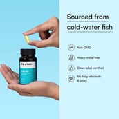 9 - HealthKart HK Vitals Fish Oil 1000mg with 180mg EPA and 120mg DHA,  60 capsules