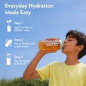 5 - Gritzo Supercharge, Hydration Drink Mix,  15 Piece(s)/Pack  Natural Orange