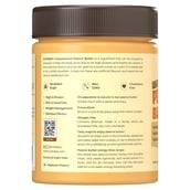 6 - Nutrabay Foods All-Natural Peanut Butter,  400 g  Unsweetened, Creamy 