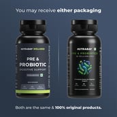 2 - Nutrabay Wellness Pre & Probiotic Digestive Support,  60 capsules  (50 Billion CFUs) 