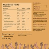 5 - Nutrabay Foods All-Natural Peanut Butter,  400 g  Unsweetened, Creamy 