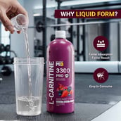 6 - MuscleBlaze Liquid L-Carnitine PRO - 3300mg Triple Strength Formula,  450 ml  Mixed Berry