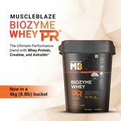 1 - MuscleBlaze Biozyme Performance Whey PR OP, 8.8 lb Chocolate Fudge