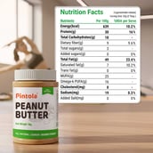 3 - Pintola All Natural Peanut Butter, 0.350 kg Crunchy