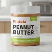 1 - Pintola Organic Peanut Butter, 0.350 kg Crunchy