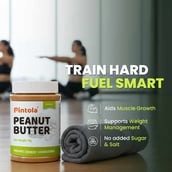 6 - Pintola Organic Peanut Butter, 0.350 kg Crunchy