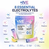 7 - Curiously +IVE Electrolytes Drink Mix Hydration + Recovery, 20 sachets/pack Lemonade