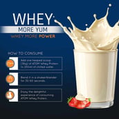 9 - AS-IT-IS Nutrition ATOM Whey Protein with Enzymes, 2.2 lb Creamy Strawberry