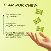 11 - MuscleBlaze Creatine Chews, Lemon 90 chewable tablet(s)