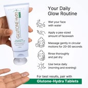 3 - Glutone Hydra Face Wash, 100 ml for Glow and Hydration