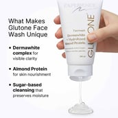 2 - Glutone Dermawhite & Hydrolyzed Almond Protein Face Wash, 100 ml for Effective & Safe Skin Lightening (Pack of 6)