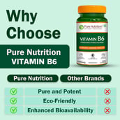 6 - Pure Nutrition Vitamin B6, 120 veggie capsule(s) Unflavoured