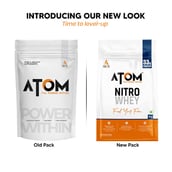 3 - AS-IT-IS Nutrition ATOM Nitro Whey with Creatine, 2.2 lb Kesar Kulfi