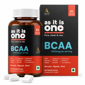 1 - AS-IT-IS Nutrition BCAA 1000mg, 60 capsules 30 Servings Unflavoured