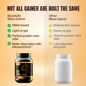 2 - BeastLife Anabolic Mass Gainer, 2.2 lb Belgian Chocolate