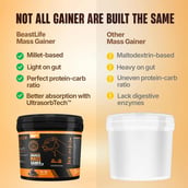 1 - BeastLife Anabolic Mass Gainer,  11 lb  Belgian Chocolate 