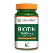 1 - Pure Nutrition Biotin 10000 mcg, 60 tablet(s) Unflavoured