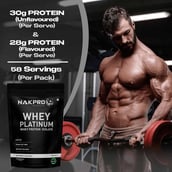 4 - Nakpro Whey Platinum Whey Protein Isolate, 4.4 lb Unflavoured