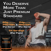 4 - Nakpro Perform Whey Protein Concentrate, 4.4 lb Double Rich Chocolate