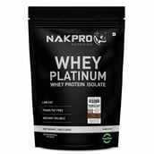 1 - Nakpro Whey Platinum Whey Protein Isolate, 2.2 lb Double Rich Chocolate