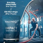 4 - Nakpro Impact Whey Protein, 2.2 lb Vanilla