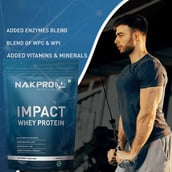 6 - Nakpro Impact Whey Protein, 2.2 lb Double Rich Chocolate (Pack of 2)