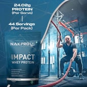 4 - Nakpro Impact Whey Protein, 2.2 lb Malai Kulfi (Pack of 2)