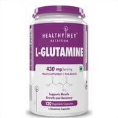 1 - HealthyHey Nutrition L-Glutamine,  120 capsules  Unflavoured 