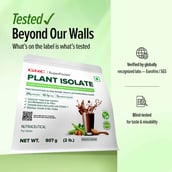 9 - GNC Plant Protein Isolate,  2 lb  Chocolate Hazelnut 