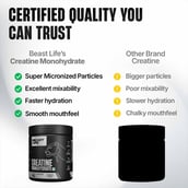 3 - BeastLife Creatine Monohydrate, Unflavoured 0.548 lb