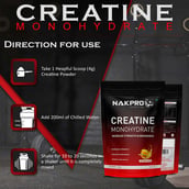 6 - Nakpro Creatine Monohydrate, Fruit Punch 0.55 lb