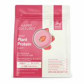 4 - Happy Cultures Tastiest Plant Protein,  1.11 lb  Real Mahabaleshwar Strawberry with Almond Chunks 