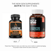 2 - AS-IT-IS Nutrition One L-Carnitine L-Tartrate 500mg, 90 veggie capsule(s) Unflavoured