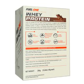 6 - Fuel One Whey Protein Powder,  0.44 lb  Rich Chocolate (Pack of 5)