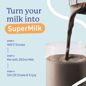 8 - Supermilk Gritzo Growth for Boy/Girl 2-6 years, 400 g Double Chocolate
