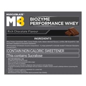 5 - MuscleBlaze Biozyme Performance Whey,  2.2 lb  Refill Pack Rich Chocolate 