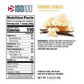 5 - Dymatize ISO 100 Whey Protein Isolate, 5 lb Gourmet Vanilla