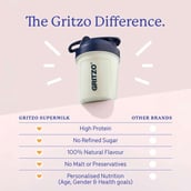 5 - Supermilk Gritzo Growth+ for Boy 7 to 12 years, 10 Piece(s)/Pack Creamy Vanilla