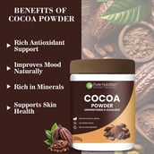 3 - Pure Nutrition Cocoa Powder, 250 g Unsweetened & Alkalized
