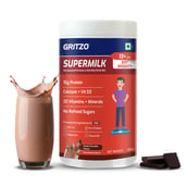 20 - Supermilk Gritzo Weight + for Boy 13+ Yrs Personalized Protein & Nutrition Drink Mix,  400 g  Double Chocolate 
